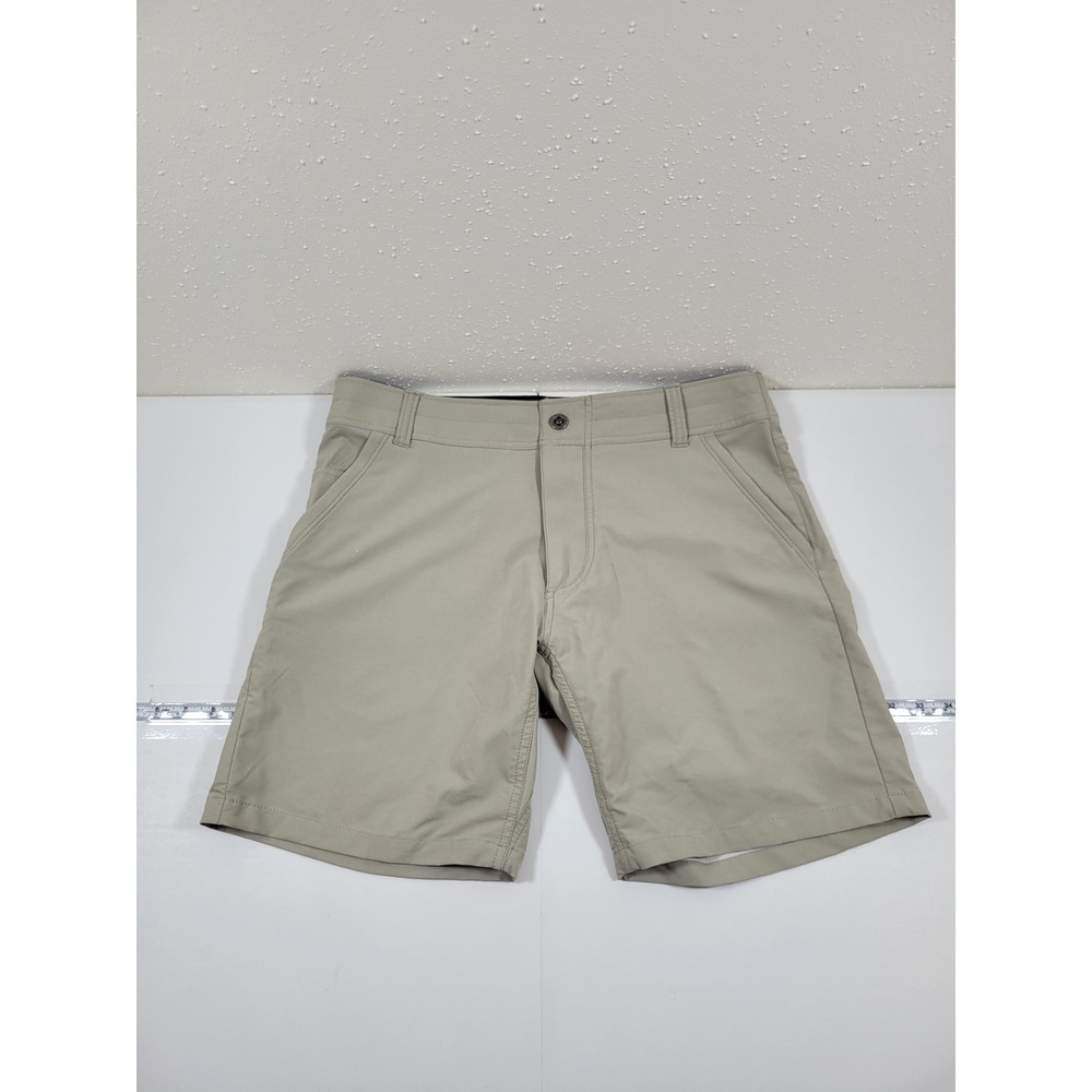 KUHL Hiking Shorts Mens 34 Khaki Excellent Lightweight Stretch Utility Pocket